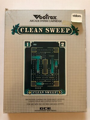 🔥 Clean Sweep for Vectrex TESTED CIB with box, insert