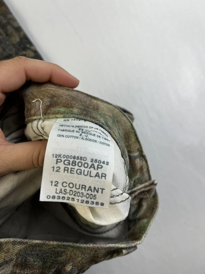 Pantalones de mezclilla Wrangler Pro Gear para niños 12 Reg RealTree de madera dura camuflados al aire libre Foto 3 de 4