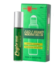 Eagle Brand Medicated Oil Roll On - Dầu Con Ó Xanh Dạng Lăn 8mL