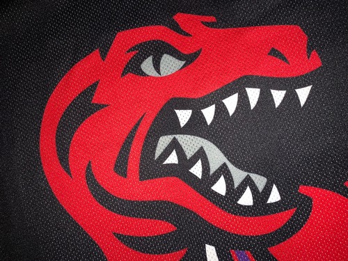 Mitchell & Ness Toronto 🦖 RAPTORS 🦖 BIG FACE BLOWN BLACK Swingman Jersey