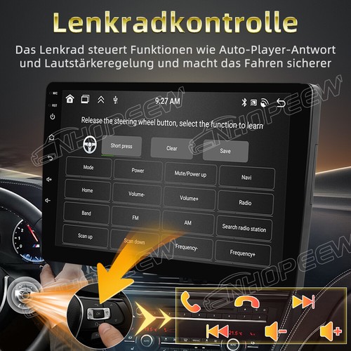 9" Android 13 Autoradio Für Opel Astra H Zafira B 2005-2014 Navi GPS WIFI BT RDS - Bild 7 von 12