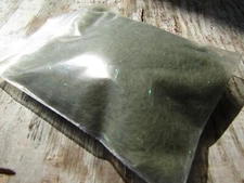 Irish Fly Supplies Melvin Olive Hares Dubbing with Pearl Flash Faux seals fur.