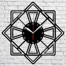 Abstract Vinyl Record Wall Clock Home Fan Art Decor 12'' 30 cm 6920