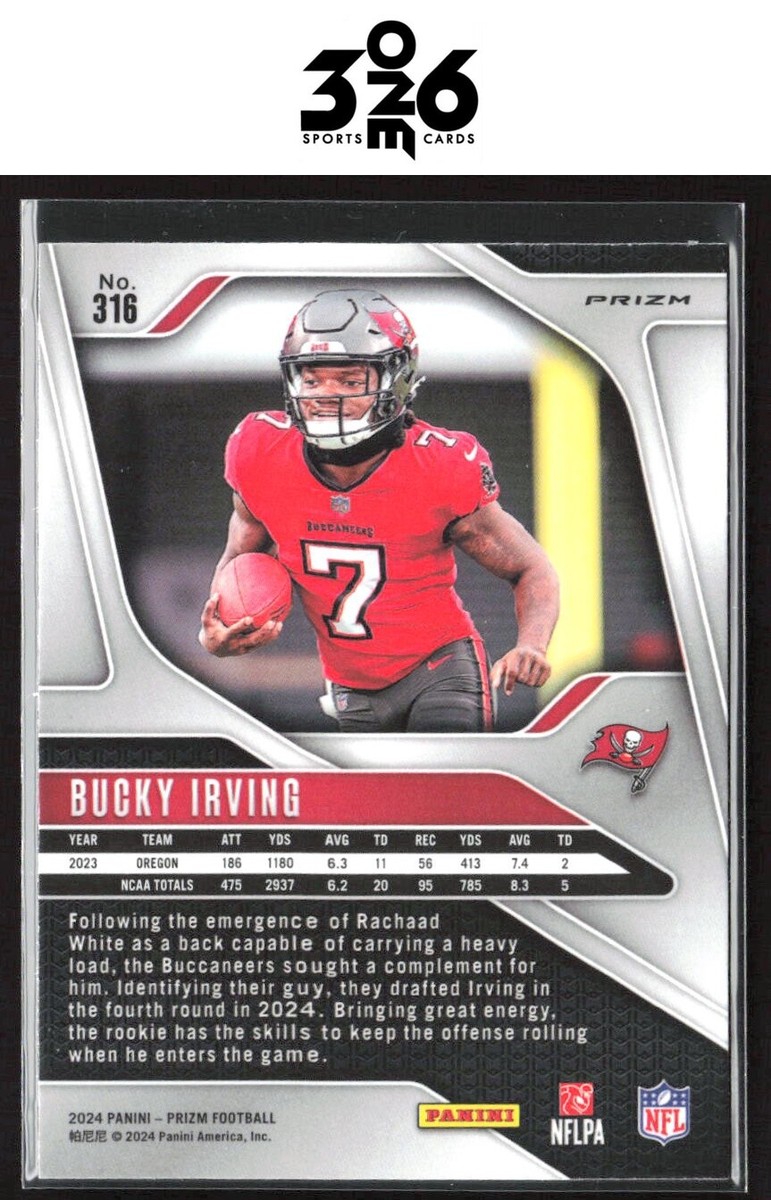 Bucky Irving 2024 Panini Prizm Orange Lazer Rookie | eBay