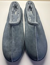 UGG Tasman Dark GREY Suede Braid Accent Slide Slipper Men's US SIZE 18 NEW