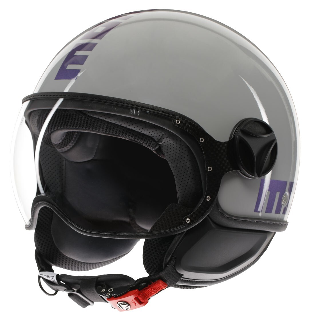 CASCO HELMET MOTO JET MOMO DESIGN FGTR CLASSIC FLIP BLU FUCSIA CANGIANTE TG XS
