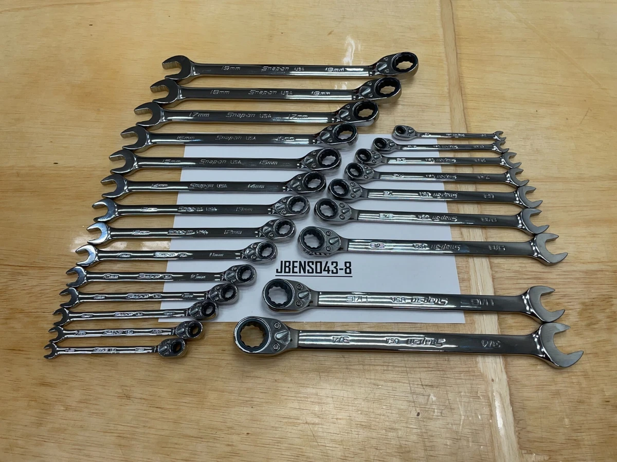 Snap on sale sae wrench set