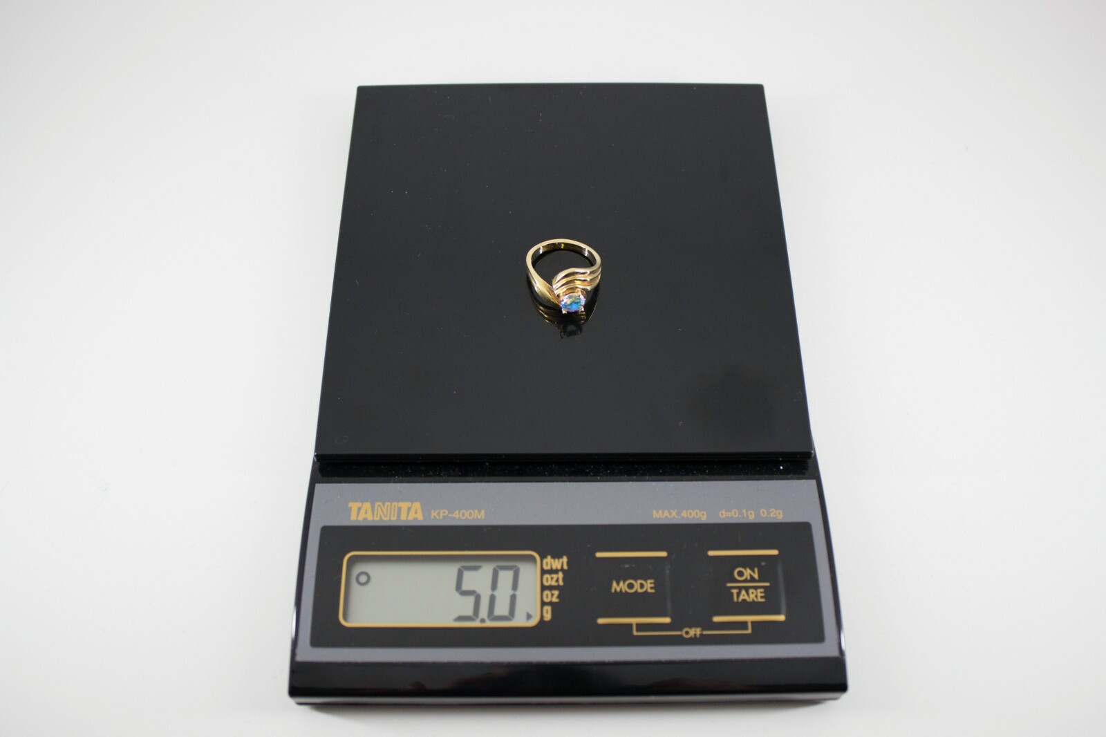 925 Sterling Silver Statement Ring with Iridescen… - image 7