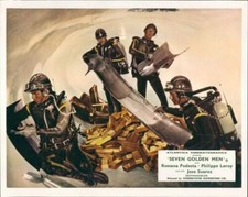 Seven Golden Men Philippe Leroy Jose Suarez gold bars in tunnel scene