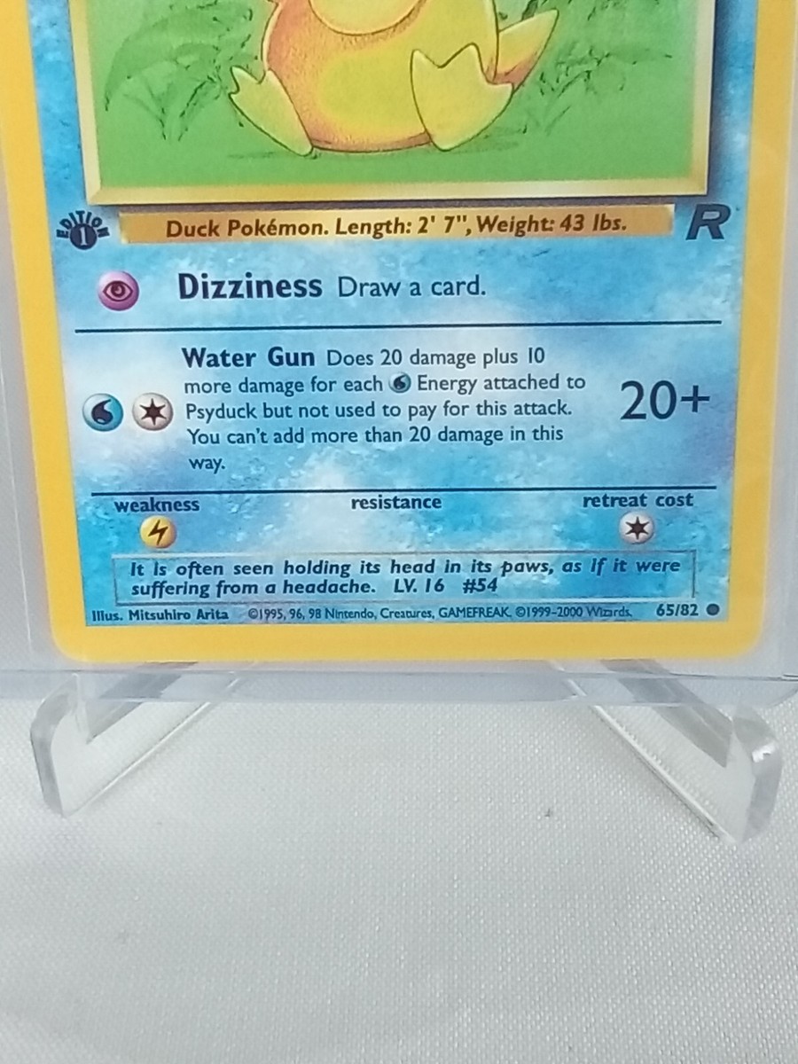 Psyduck Hp 50 #65 Pokmon Card 1995 First Edition | eBay