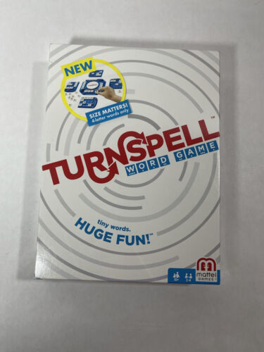 Turnspell Word Game Tiny Word Family Board Game Mattel 2-4 Players Ages 10+ NEW - Picture 1 of 6