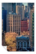 Colors of City Life Manhattan Buildings Artistic Poster Wall Art Home Decor