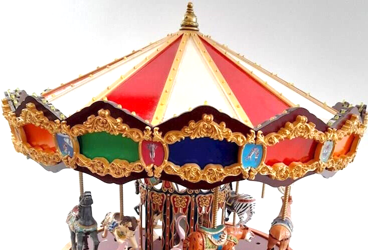 Mr Christmas Gold Label Royal Marquee Carousel in Box 40 Mr Christmas Gold Label Royal Marquee Carousel in Box 40