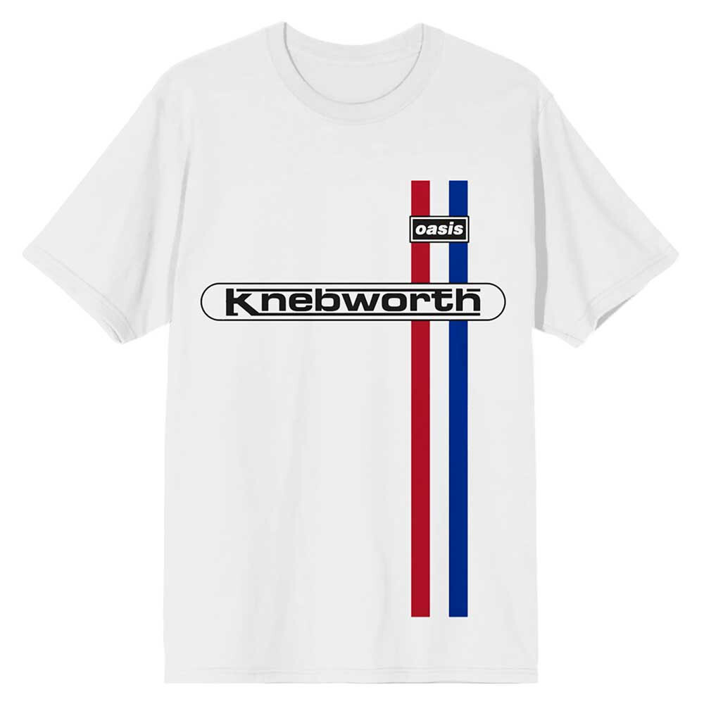 Oasis - Knebworth Vertical Stripe - White t-shirt | eBay