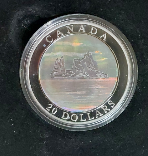 2004 $20 Canada 1 oz. SILVER Iceberg - Natural Wonders Hologram Coin - Picture 9 of 9