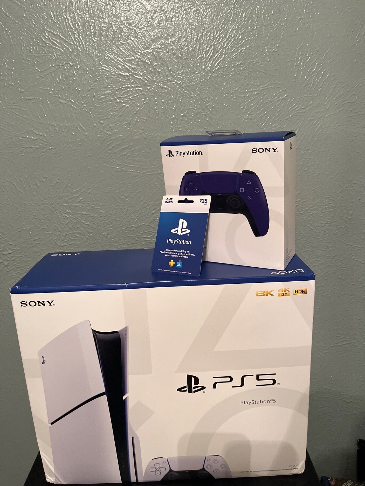 sony ps5 console disc version bundle 1TB with extra controller and PS store gift