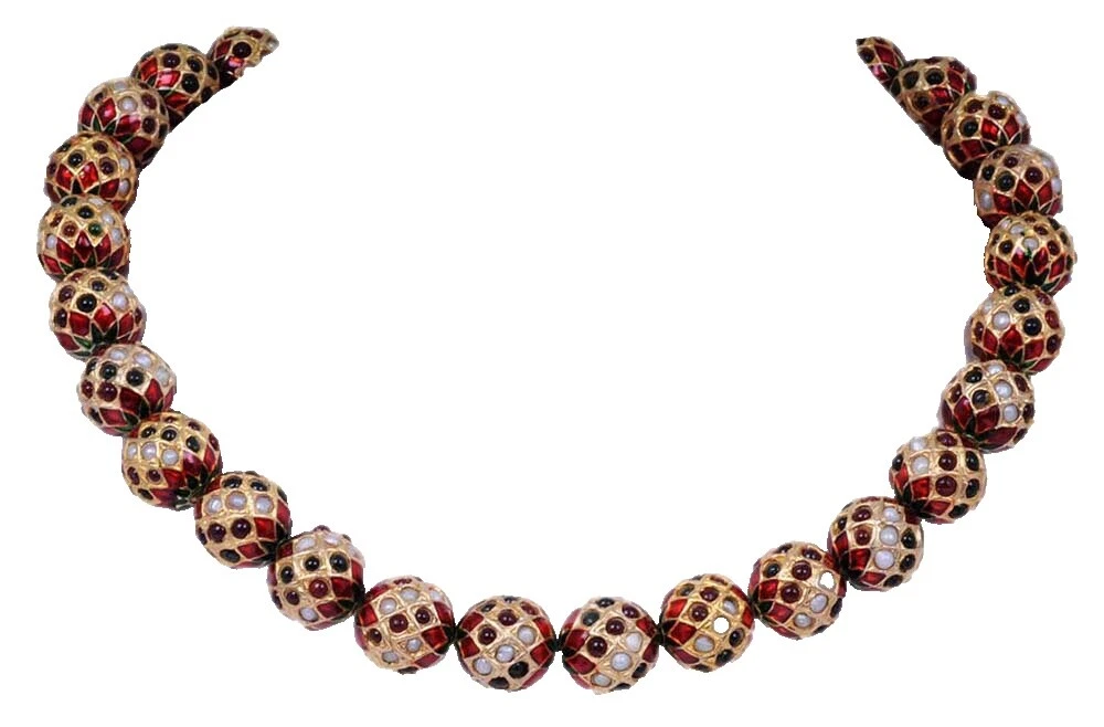 Emerald Enamel Fashion Necklaces & Pendants