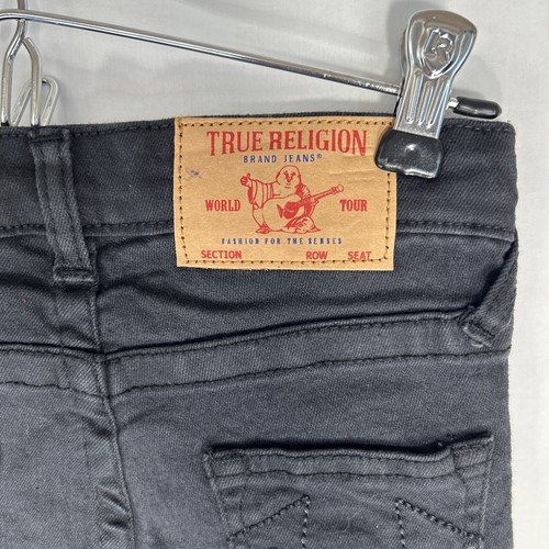 True Religion Jeans Youth Boys Black Geno Relaxed Slim Stretch Denim size 5 - Picture 12 of 14