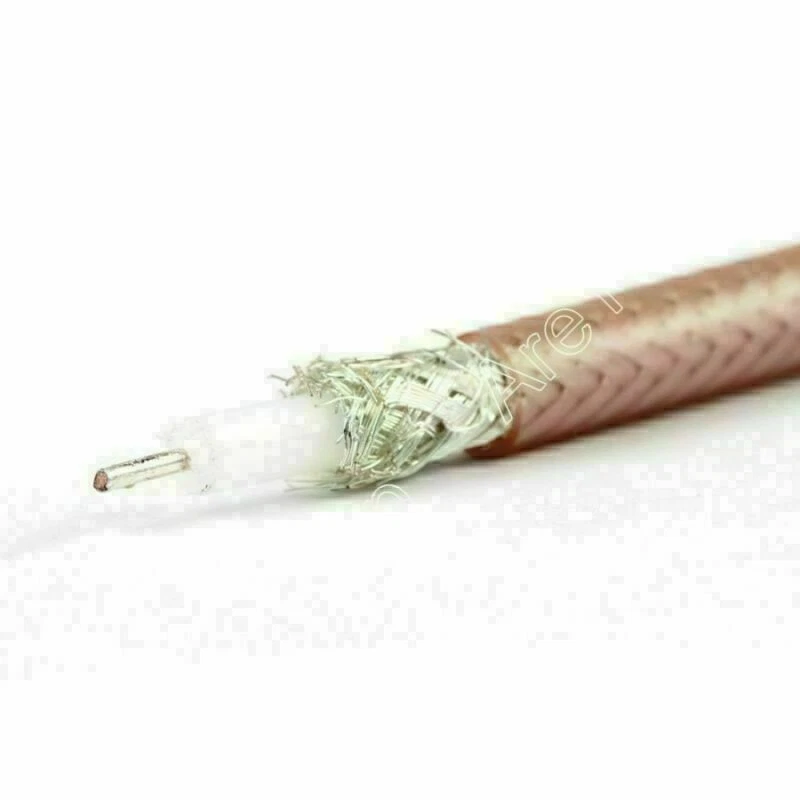 Conector de cable coaxial RF 30m RG142 50ohm M17/60 RG-142 coleta coaxial 98 ft Foto 4 de 4