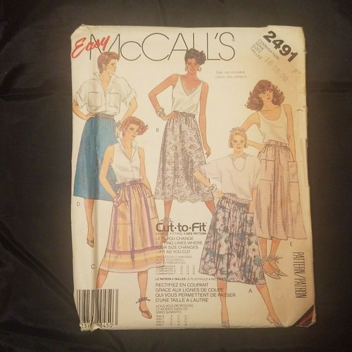 BUTTERICK VINTAGE MISSES SKIRTS UNCUT PATTERN 2491 - 第 1/4 張圖片