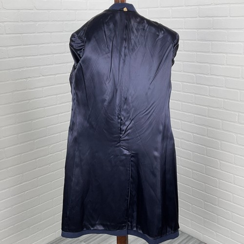 Pembroke Naval coat Mens 35R Blue Double Breasted Brass Eagle Buttons Wool - Picture 5 of 14