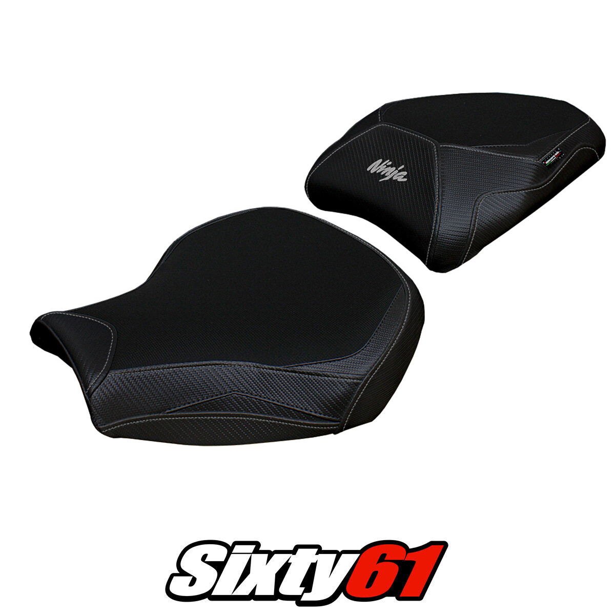 Kawasaki Ninja H2 1000SX 2018-2025 2026 Seat Cover Tappezzeria Comfort Black