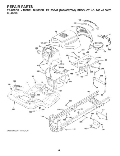 Tractor Service Parts Manual Fits PRO PP175G42 Lawn Tractor - 2015 - Picture 6 of 15