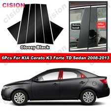 6pcs Glossy Car Door Bc Pillar Post Trim For Kia Forte Cerato Td Sedan 2008-2013 6pcs Glossy Car Door Bc Pillar Post Trim For Kia Forte Cerato Td Sedan 2008-2013