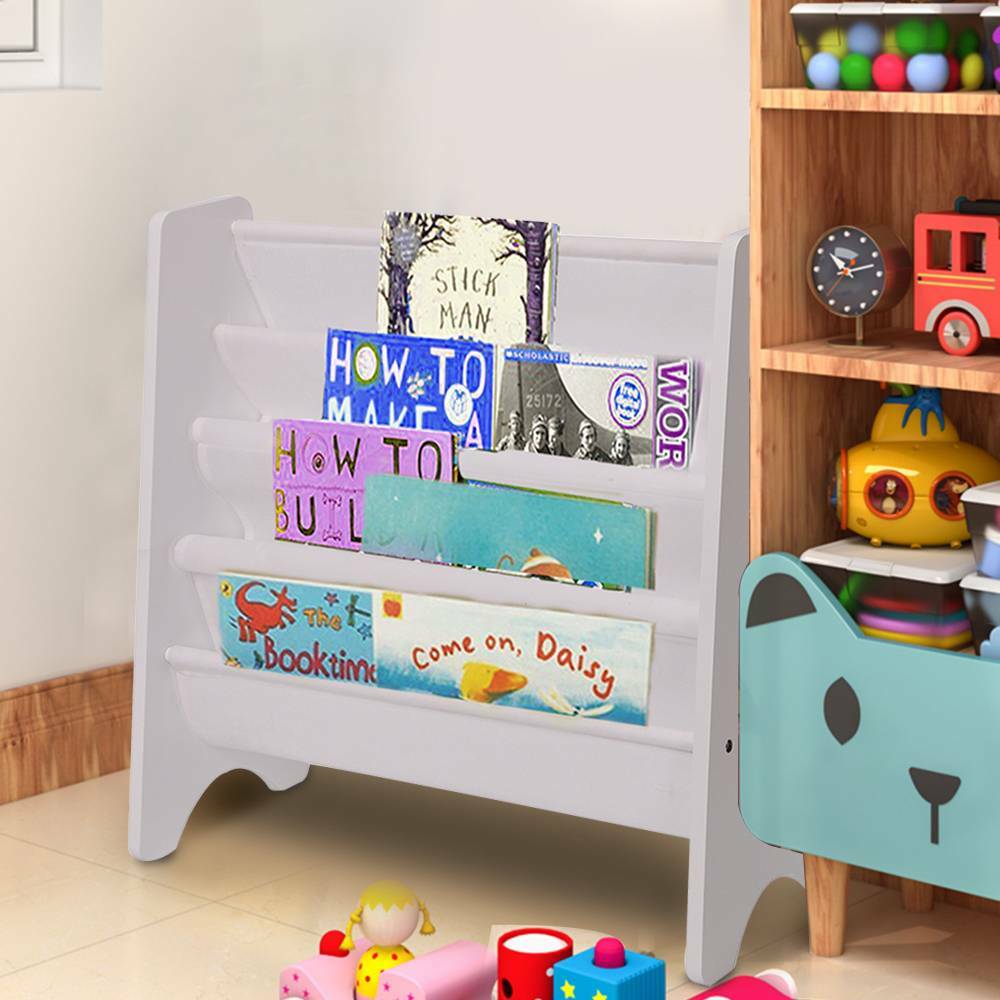 Children's Bookcase Toy&Book Storage Kids Rack Modern Safe Bedroom