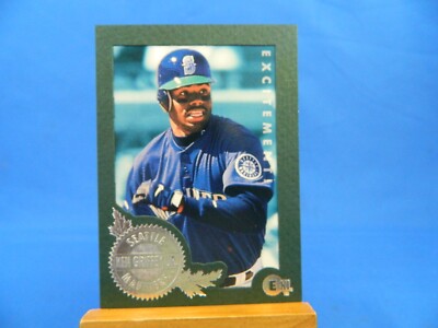 Ken Griffey Jr Fleer E-XL 1996 #113 Excitement Green Frame
