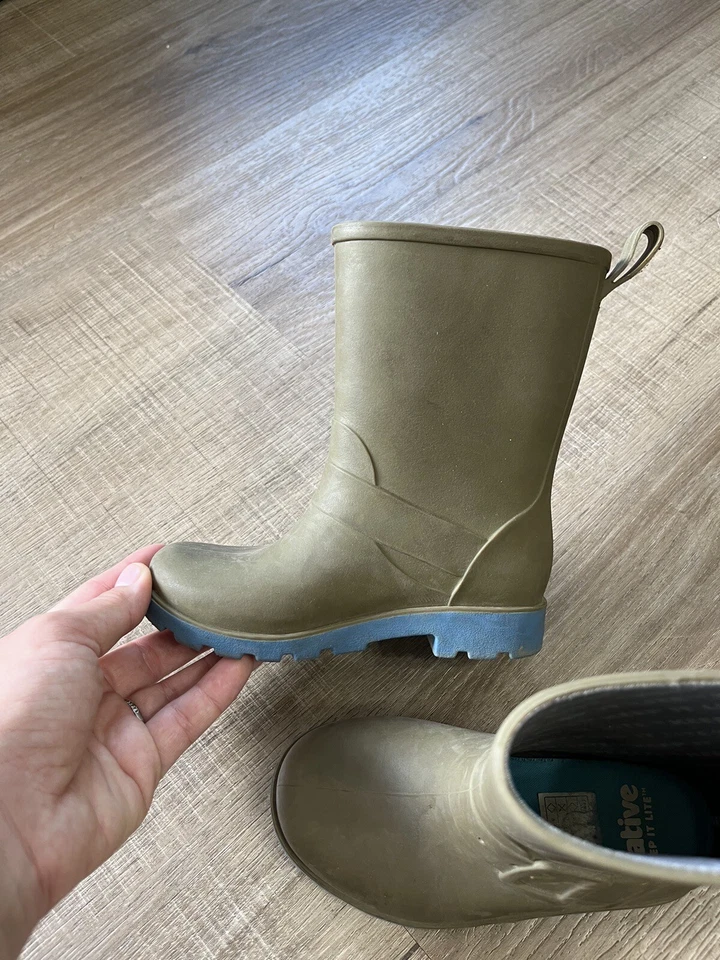 Native Boots Barnett Green Toddler Rain Boots Size C10 - Image 4 of 4