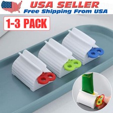 1-3X Toothpaste Squeezer Bathroom Tube Easy Stand Dispenser Rolling Holder Seat