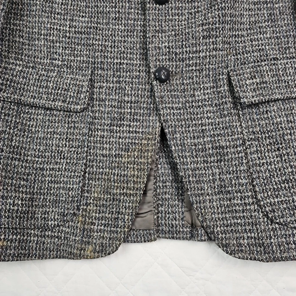 Винтажный L.L. Bean Freeport Maine Harris твидовый костюм куртка 100% шерсти размер 42 - Изображение 2 из 4