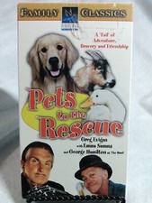 Pets To The Rescue VHS Movie Greg Evitan Ron Smerczak Emma Sams George Hamilton