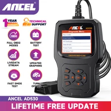 ANCEL AD530 Car Diagnostic Tool OBD2 Scanner Code Reader Engine Battery Check
