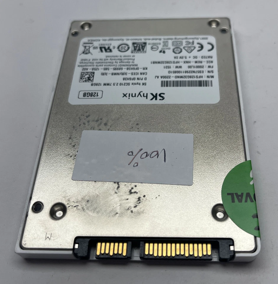 SK Hynix 128 GB SC210 2.5 7MM 128GB D P/N 0F6H38 Solid State Drive - Image 2 of 3