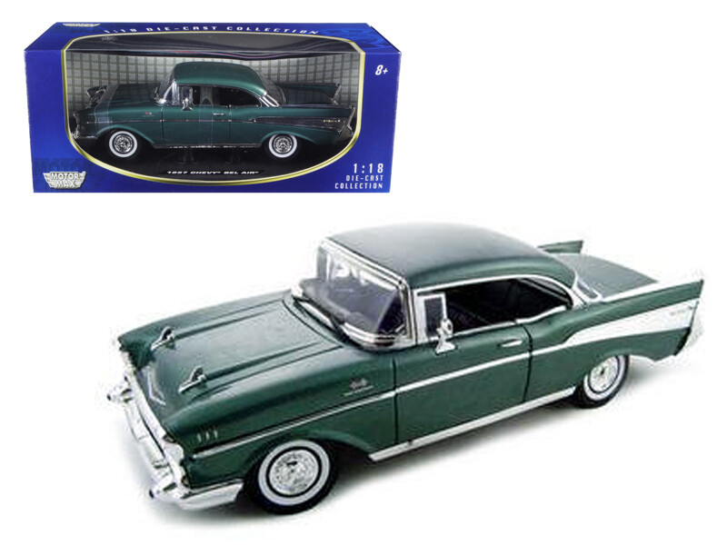 ダイキャストカー 1/18 1957 CHEVROLET BEL AIR 1:18-Scale 1957 Chevrolet Bel Air Diecast Car Featuring