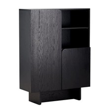 Bahut Haut Design "Tyreso" 110cm Noir