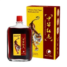 Medicated Oil Chinese Red Tiger Activating Oil Soothing Analgesic Massage Oil