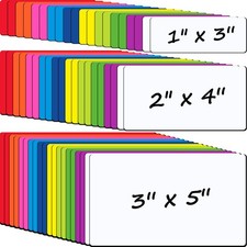 60 Pcs Magnetic Dry Erase Labels 3'' x 5'', 2'' x 4'', 1'' x 3'' Magnetic Nam...