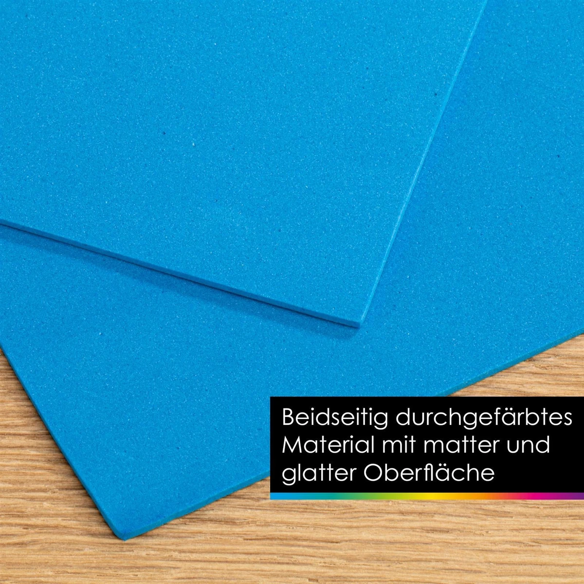 OfficeTree 27x Bögen Moosgummi A4 2mm - 15 Farben - Schaumstoff zum Basteln