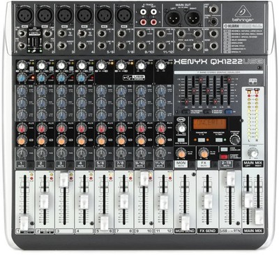 Behringer Xenyx QX1222USB Mixer with USB and Effects