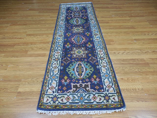 Bohemian Rug, Oushak Turkish Ushak Rug,Contemporary Design Rug 2.6x8.1 Ft