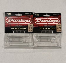 2x Dunlop 211 Glass Slide Medium 7 Ring Size 4mm Wall New in Package