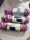 Caron Simply Soft Stripes Yarn Times Square Color ,Updated 4 Skeins