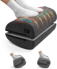 Ergonomic Heated Vibration Foot Rest with Swing  Massage for Office Relaxation