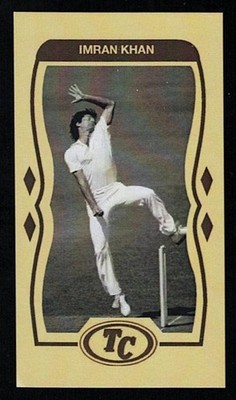 IMRAN KHAN -Tobacco Classics ANTI-SMOKING Trading Card - CRICKET LEGEND