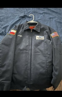 Baker Hughes Black Work Jacket with Texas, US Flag & Name Patches