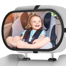 BOEYOS Baby Car Mirror, Safety 12 inches x 7.56 x 1.54 inches, Black