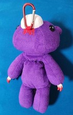 Chax GP Gloomy Bear Plush Pouch with Carabiner Purple Used